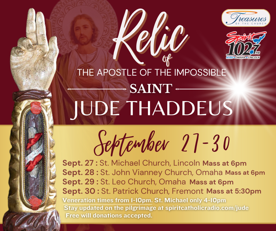 St. Jude Relic Flyer St. Teresa Catholic Church